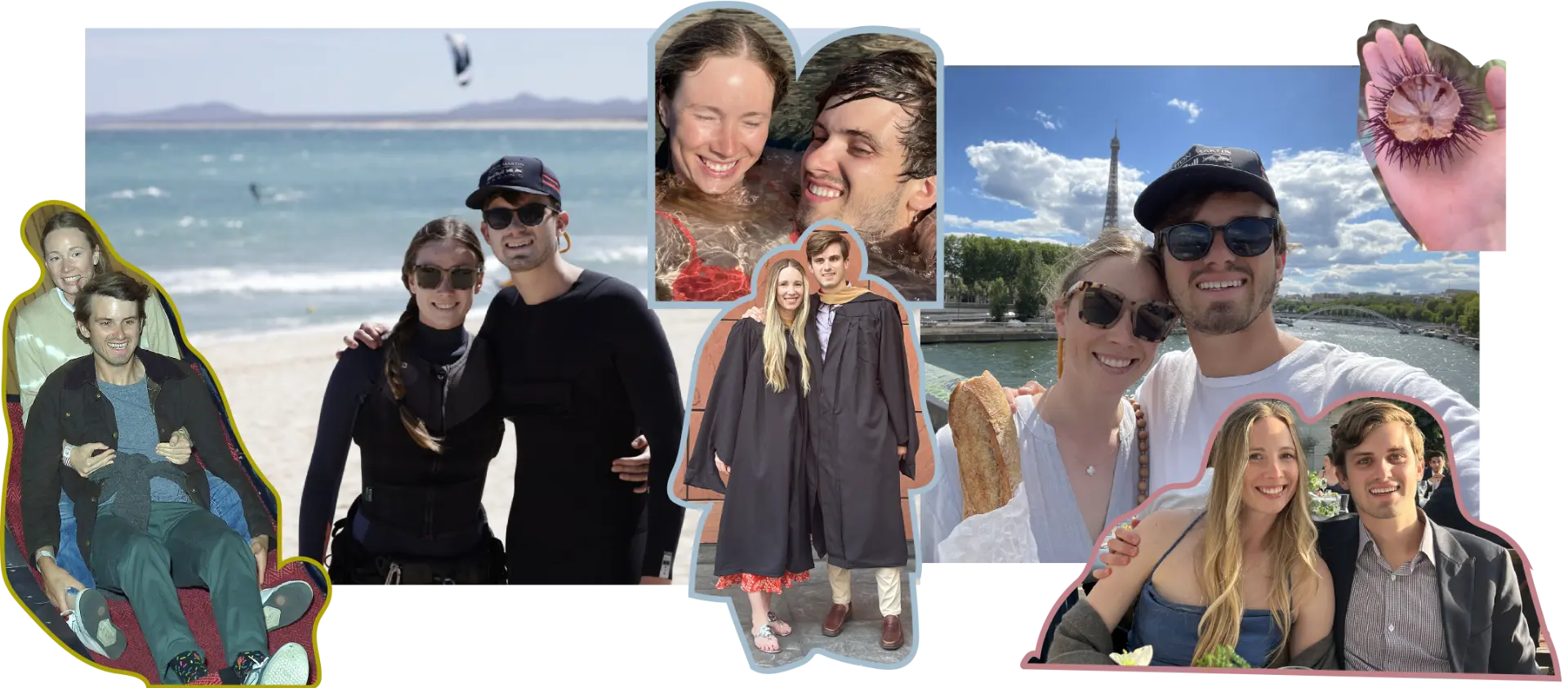 Elizabeth and Brandon traveling after graduation