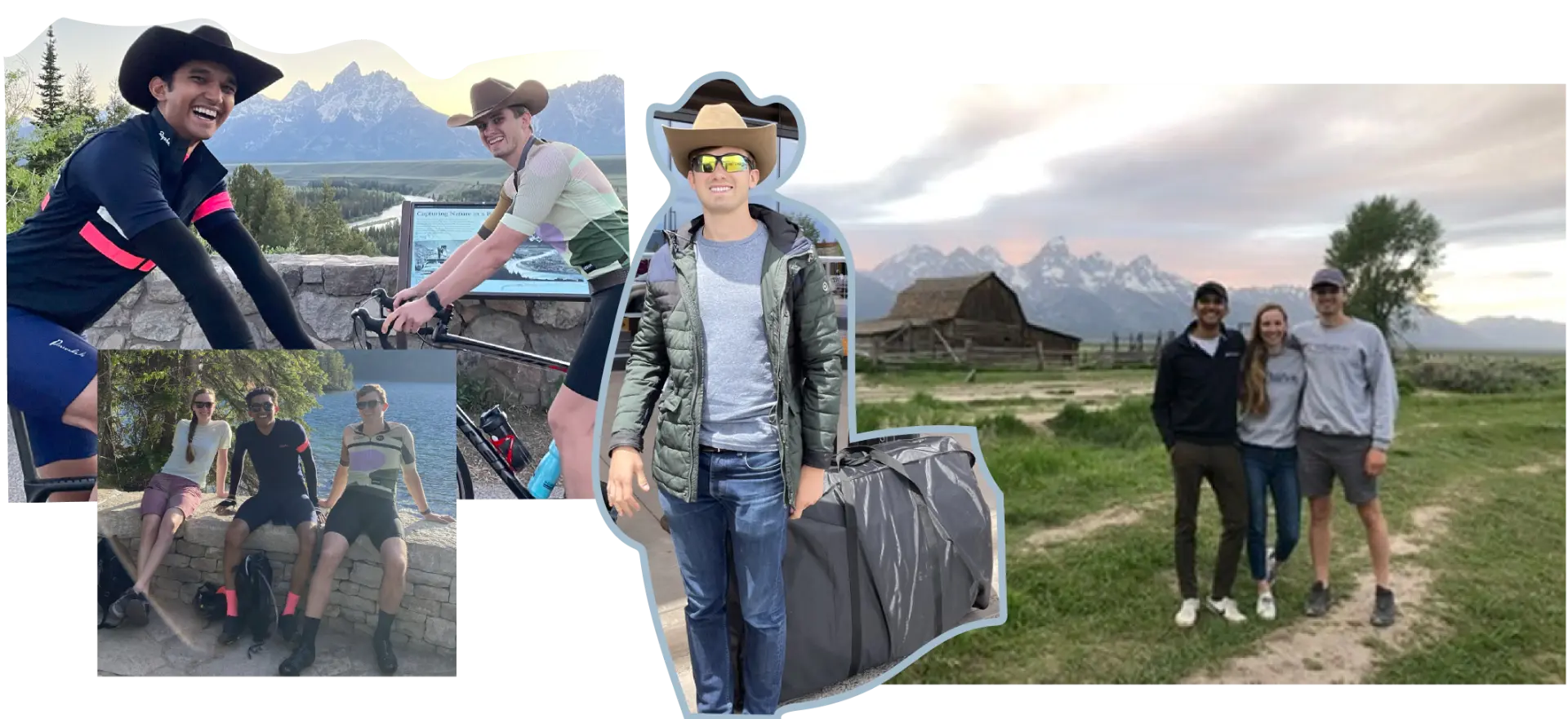 Elizabeth and Brandon biking and spending summer in Jackson Hole